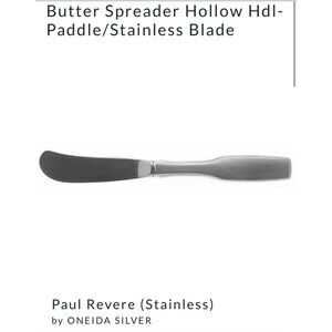 Oneida Community PAUL REVERE 1 Butter  Spreader 6 1/8" Stainless Flatware